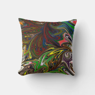 Coussin Peinture colorée   Art Abstrait