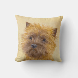 Coussin Peinture de Cairn Terrier - Cute Original Chien Ar