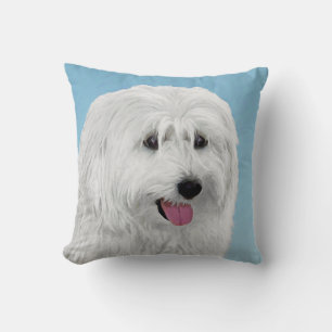 Coussin Peinture de chien de berger polonais - Chien d'ori