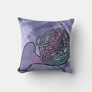 Coussin Peinture de cor d'harmonie Œuvre d'art Classe de g
