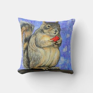 Coussin Peinture d'écureuil