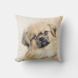 Coussin Peinture d'espagne tibétaine - jolie art original 