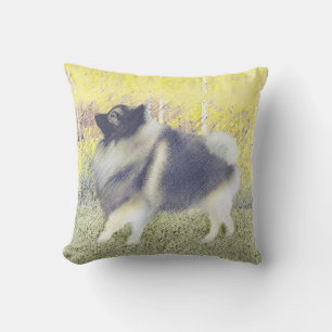 Coussin Peinture en teint de Keeshond - jolie art original