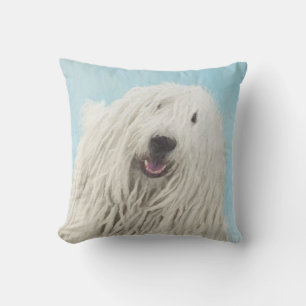 Coussin Peinture Komondor - Cute Original Chien Art