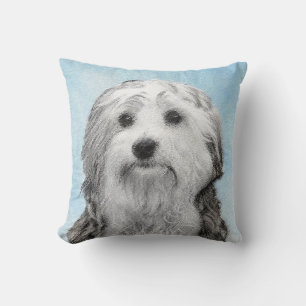 Coussin Peinture Lowchen - Cute Original Chien Art