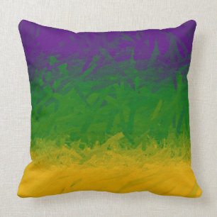 Coussin Peinture Mardi Gras