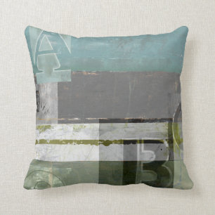 Coussin Peinture moderne avec lettres assorties