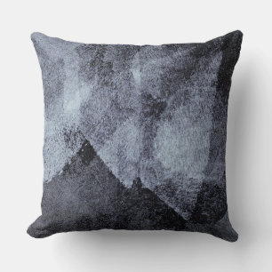 Coussin peinture moderne violet gris cool