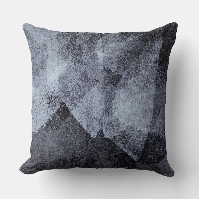 Coussin peinture moderne violet gris cool (Recto)