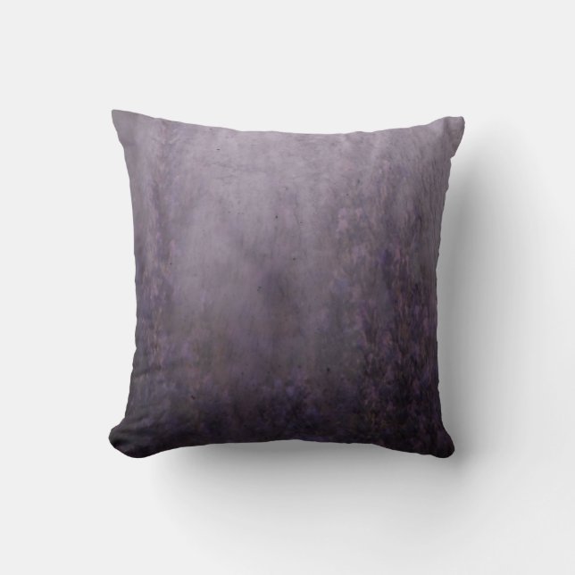 Coussin Peinture murale de brouillard de lavande (Recto)
