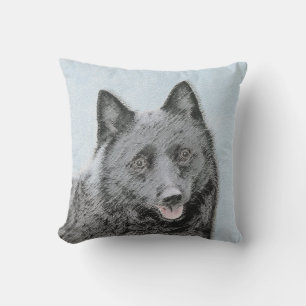 Coussin Peinture Schipperke - Cute Original Chien Art