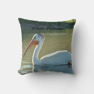 Coussin Pélican blanc B4