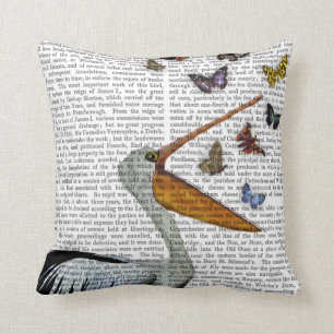 Coussin Pelican & Papillons