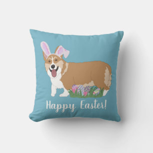 Coussin Pembroke Welsh Corgi Pâques
