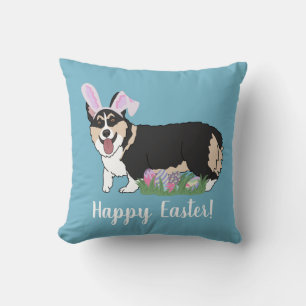 Coussin Pembroke Welsh Corgi Pâques
