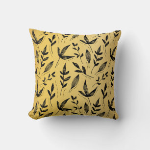 Coussin Pencil Lesvfx Or et noir