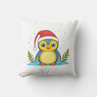 Coussin Penguin Cheer Holiday