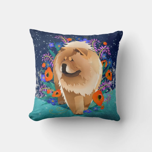 Coussin PENNY 4 UR THOUGHTS Chow stars- choisir taille/sty (Recto)