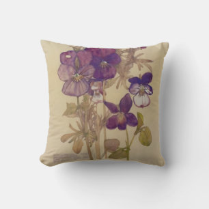 Coussin Pensée en bois par Charles Mackintosh