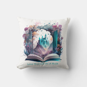 Coussin Perdez-vous dans un livre
