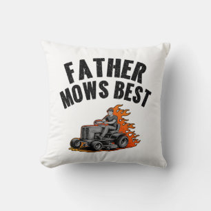Coussin Père Mows Meilleur Amusant Papa Feu Feu Flamme Pel