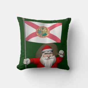 Coussin Père Noël Avec L'Ensigne De Floride