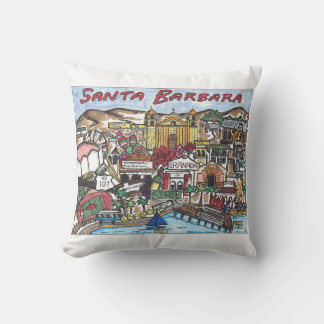 Coussin Père Noël Barbara Carte Jeu d'oreiller