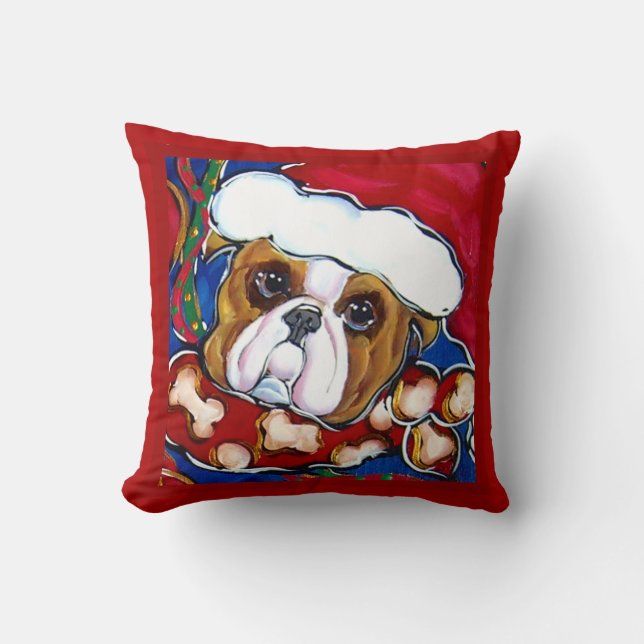 COUSSIN PÈRE NOËL BULLDOG (Recto)
