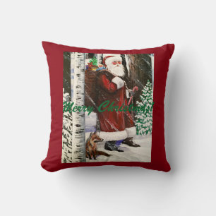 Coussin père Noël & Fox