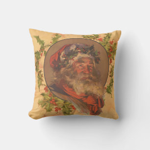 Coussin Père Noël Leyendecker Antique Victorien