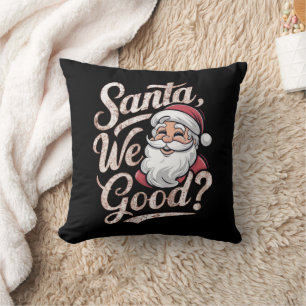 Coussin Père Noël, on va bien ? Enfants Noël Funny Noël