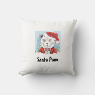 Coussin Père Noël Paws