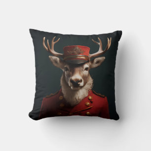 Coussin Père Noël Reindeer