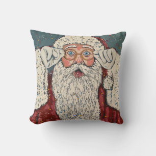 Coussin Père Noël Surpris