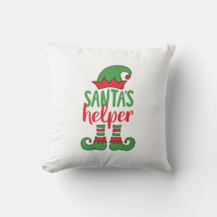 Coussin Père Noël's Helper Cute Cartoon Elf Dessin Cute El