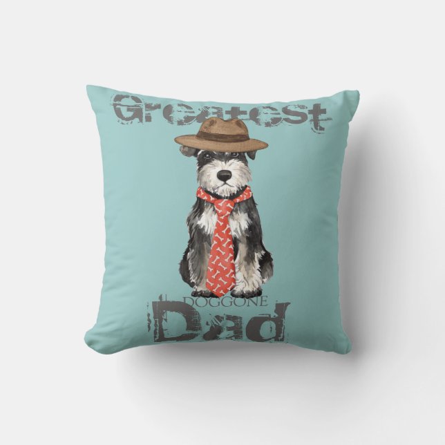 Coussin Père Schnauzer (Recto)