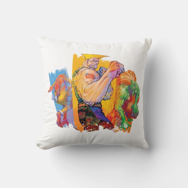Coussin Perfidie, Blanka et Dhalsim 2 (Recto)