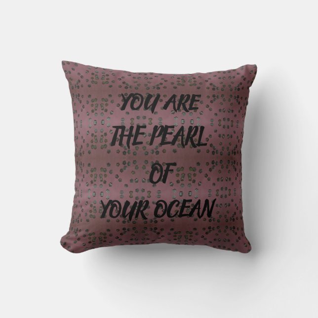 Coussin Perle de votre océan (Recto)