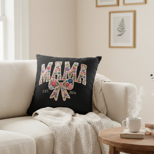 Coussin Perle Florale Maman Université Féminine Art