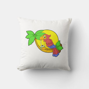 Coussin Perroquet avec noix de coco
