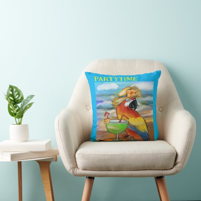 Coussin Perroquets de fête (Chaise)