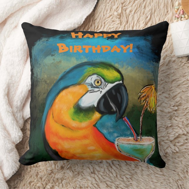 Coussin Perroquets de fête (Couverture)