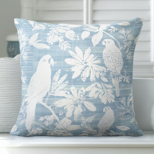 Coussin Perroquets tropicaux Lancer l'oreiller
