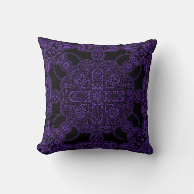 Coussin Persan Violet  (Recto)