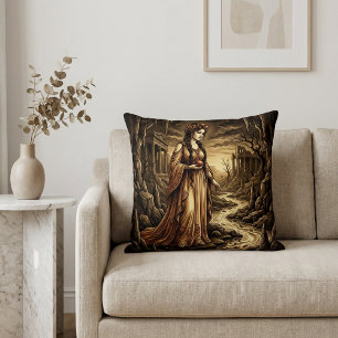 Coussin Perséphone Reine des Enfers