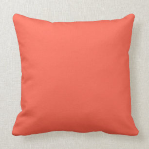 Coussin PERSIMMON LIGHT (couleur jaune-orange solide) ~