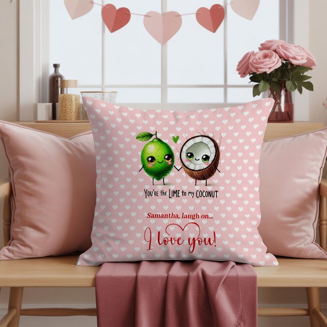 Coussin Personalized Cute Fruit Pun Funny Valentine Pillow (Personalized Cute Fruit Pun Funny Valentine Pillow

)