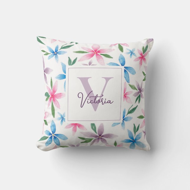 Coussin Personalized Floral (Recto)