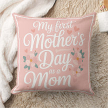 Personalized Pink Floral First Mother's Day 