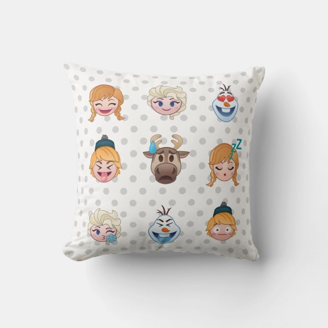 Coussin Personnages Emoji Frozen (Recto)